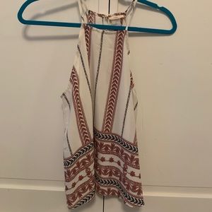 inTu aztec pattern halter tank top